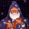 wizard pointing at gemstones gif